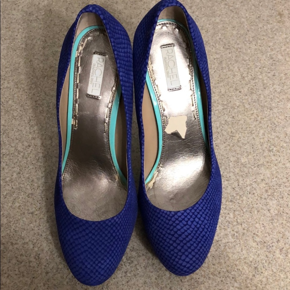 Rachel by Rachel Roy Blue Textured Pumps
